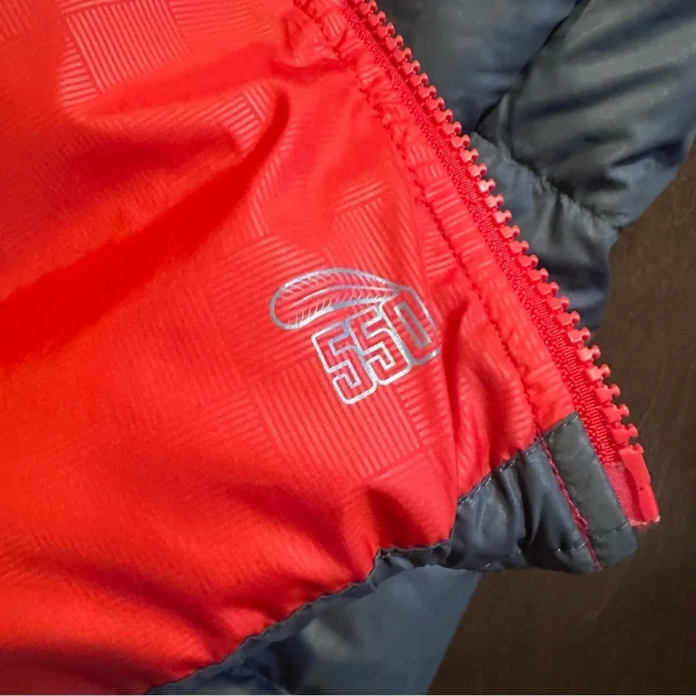 Nike 550 Men's Red and Gray Puffer Vest